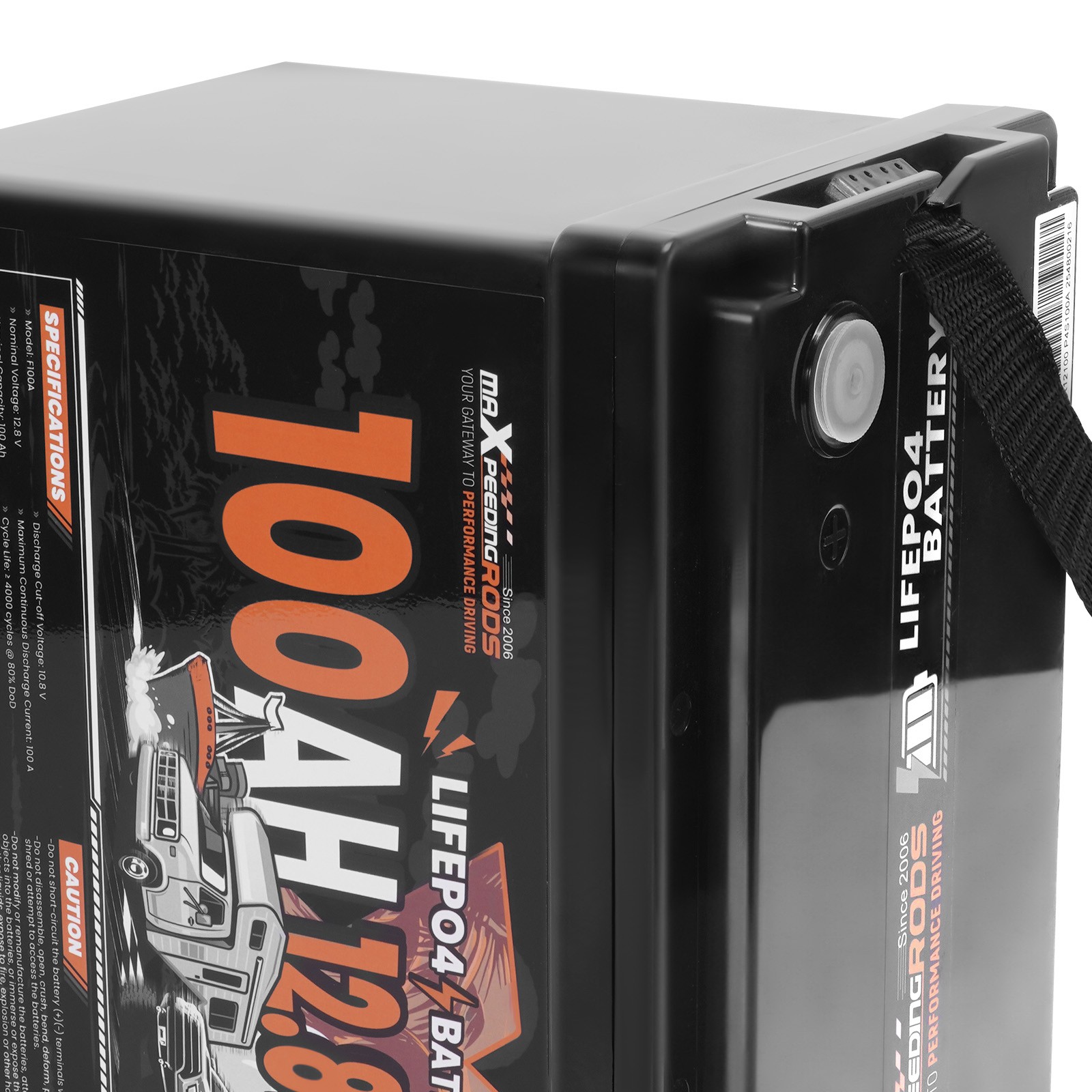12V 100Ah Lithium LiFePO4 Battery for RV Boat Caravan,Marine Built-in BMS