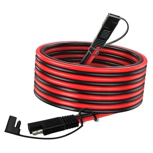 1.6/3.3/6.5/13/25/50 FT SAE to SAE Extension Cable 14AWG,14 Gauge 14AWG 50FT