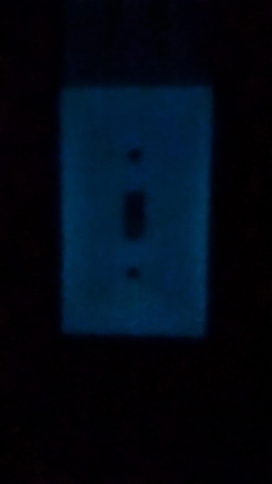 Glow In Dark Blue Light Switch Cover