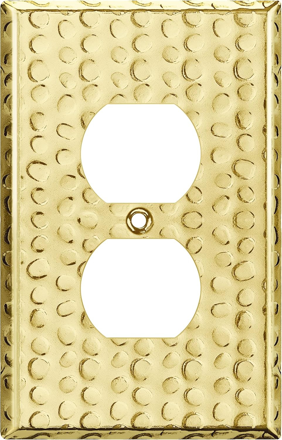 Duplex Receptacle Metal Wall Plate, Outlet Cover, Corrosion Resistant, Mid-Size