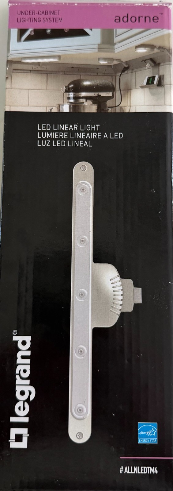 Legrand Adorne LED Linear Light – Titanium – ALLNLEDTM4