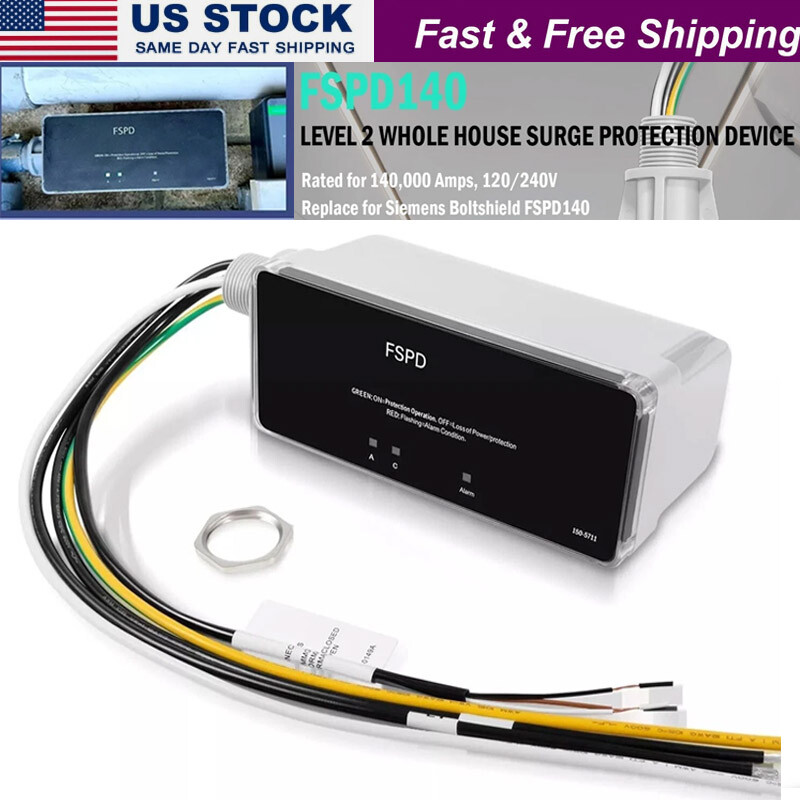 FSPD140 for Siemens Boltshield Whole House Surge Protector 140,000 Amps