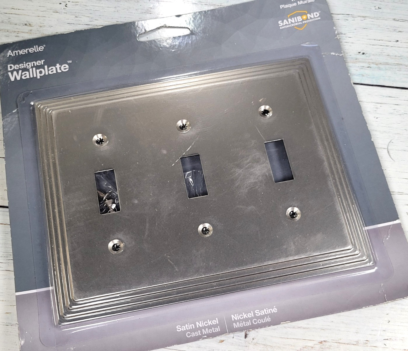 Assorted Lot 11 PCS – AMERELLE Designer MODERN Wallplate SATIN NICKEL