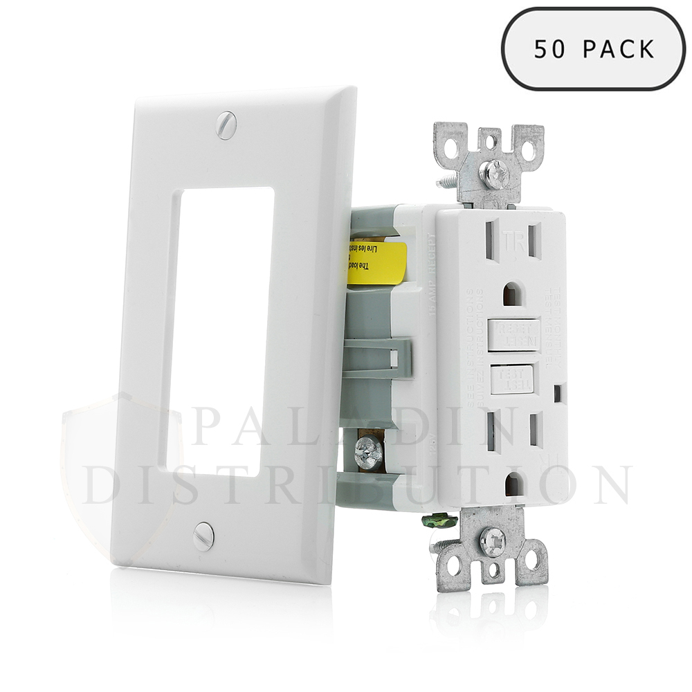 (50 Pack) GFCI Tamper Resistant Safety Outlet Receptacle UL Listed – 15A / 20A