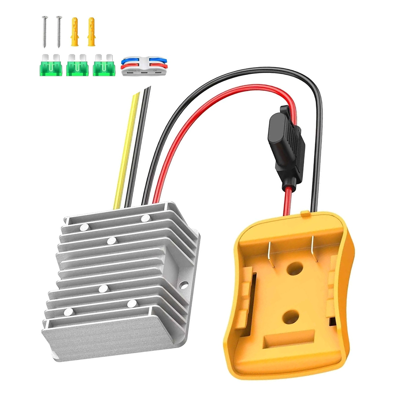 1 Peak 100W Step Down Converter for DeWalt 20V Power Wheels Battery Adapter DC