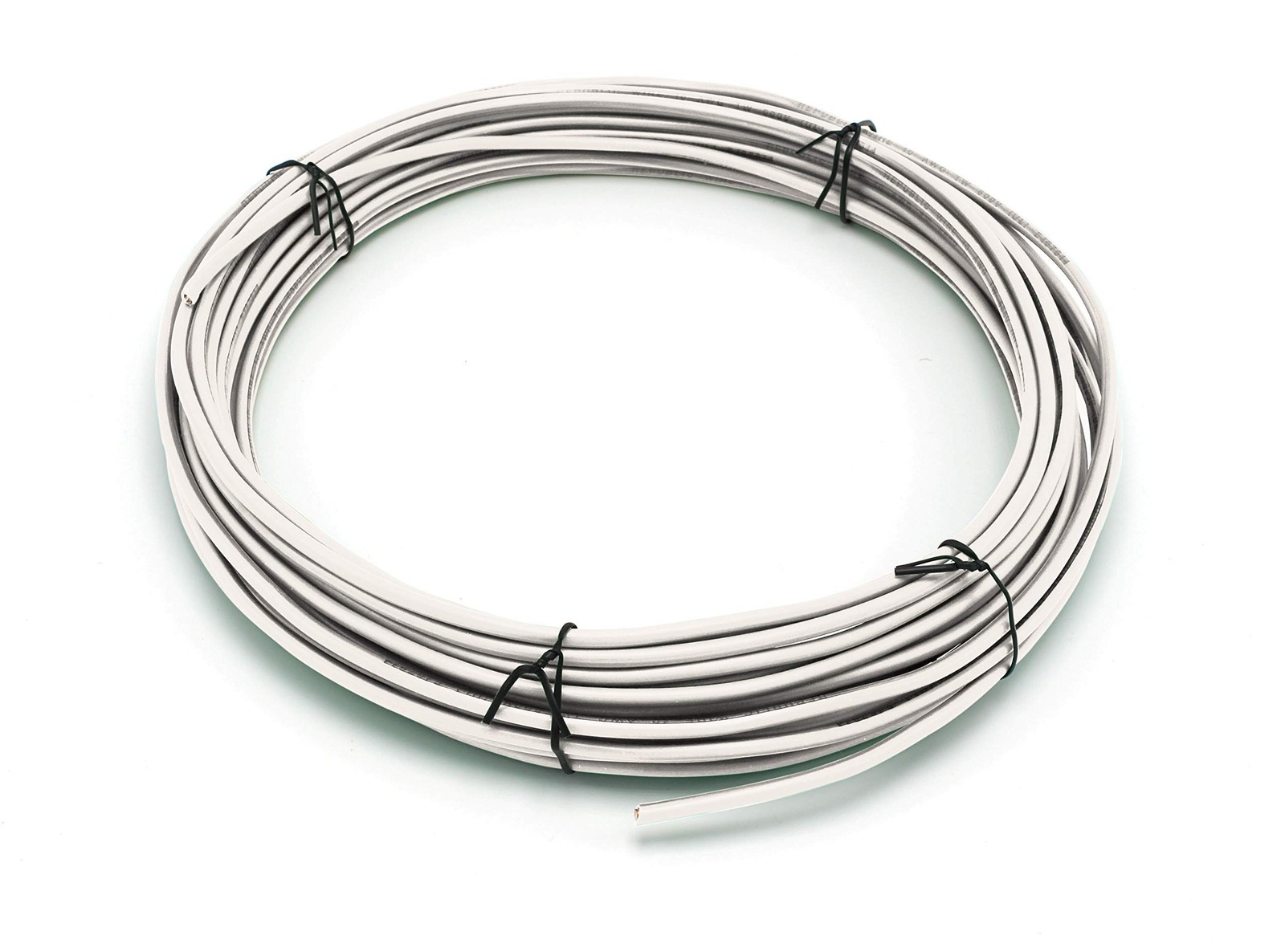 THE CIMPLE CO 10 AWG Insulated Solid Copper 25 Feet (7.5 Meter), White