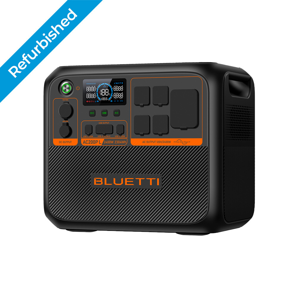 BLUETTI AC200PL 2400W 2304Wh Power Station LiFePO₄ Battery for Backup/RV Trip