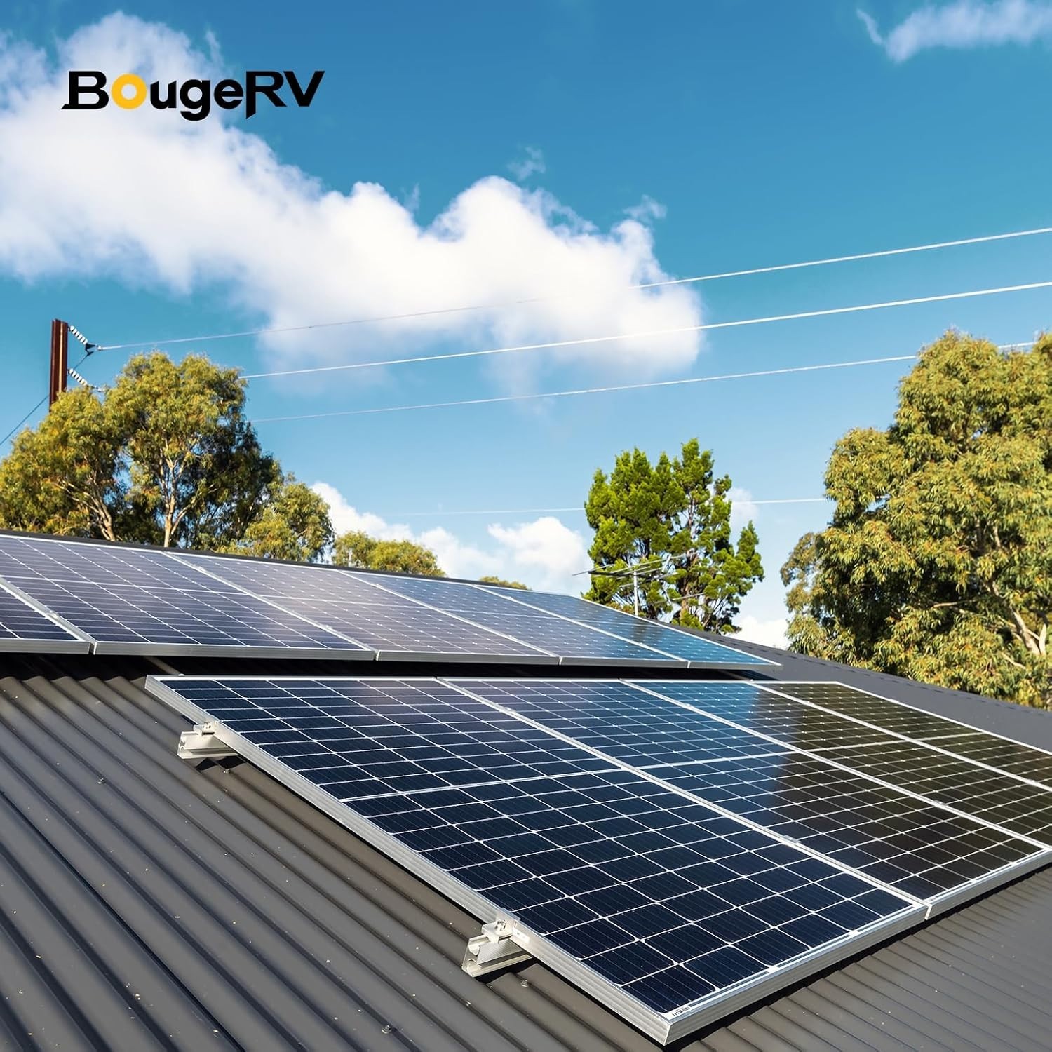 BougeRV Solar Parallel Connectors for 2-3 Solar Panels, 2 to 6 Y Branch 10AWG Ad