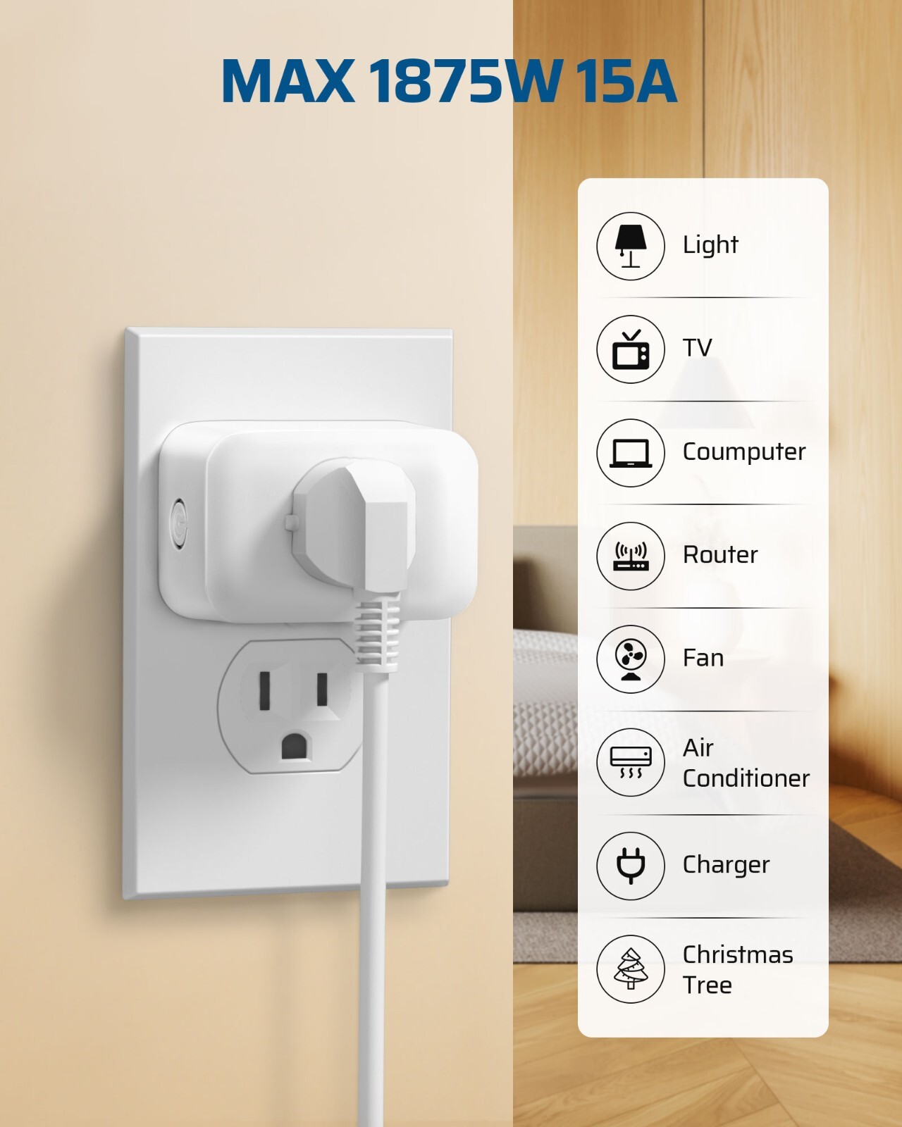 DEWENWILS Wireless Light Switch, Remote Control Outlet Switch for Lamps, Lights,