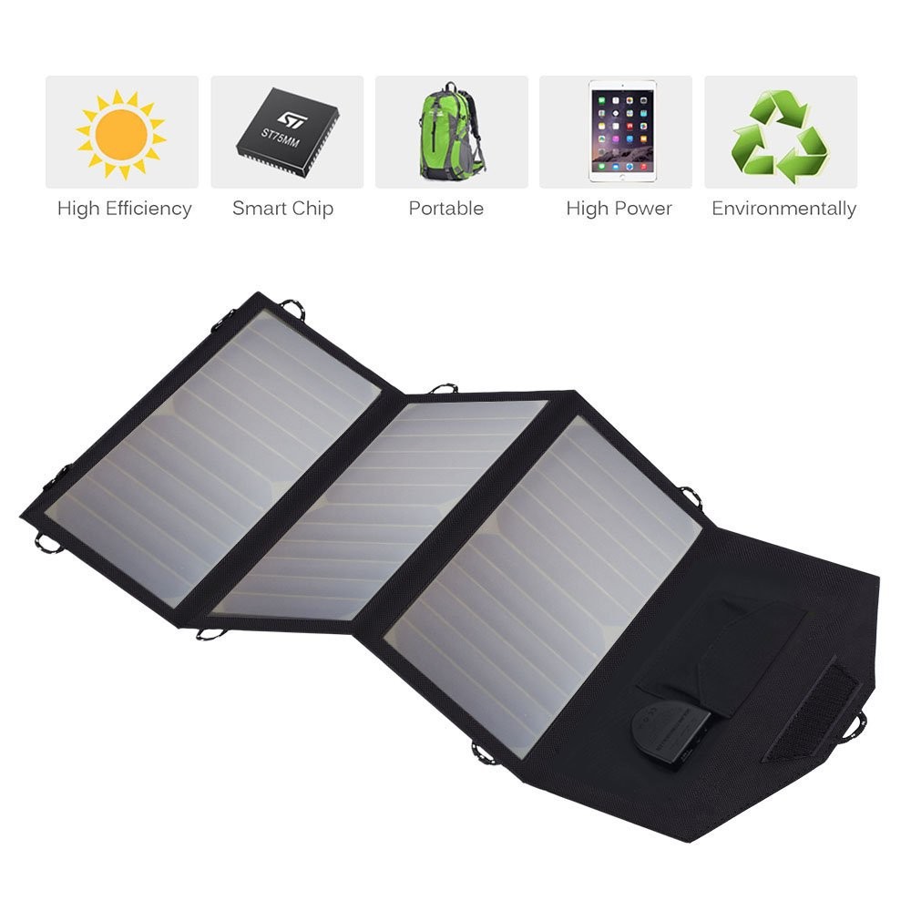 Flexible Foldable Solar Panel 5V 18V Solar Battery Charger 21W Phone Charger