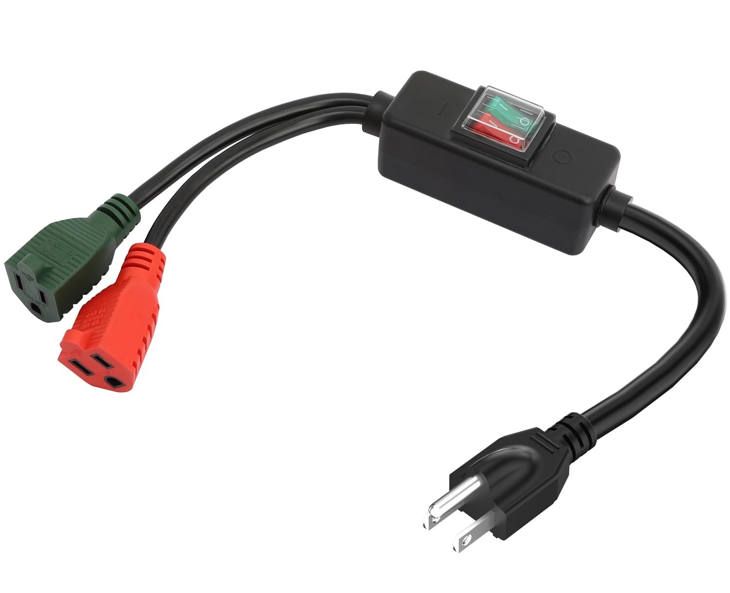 3-Prong Outdoor Waterproof Extension Switch Cord, Inline On/Off Switch Extens…