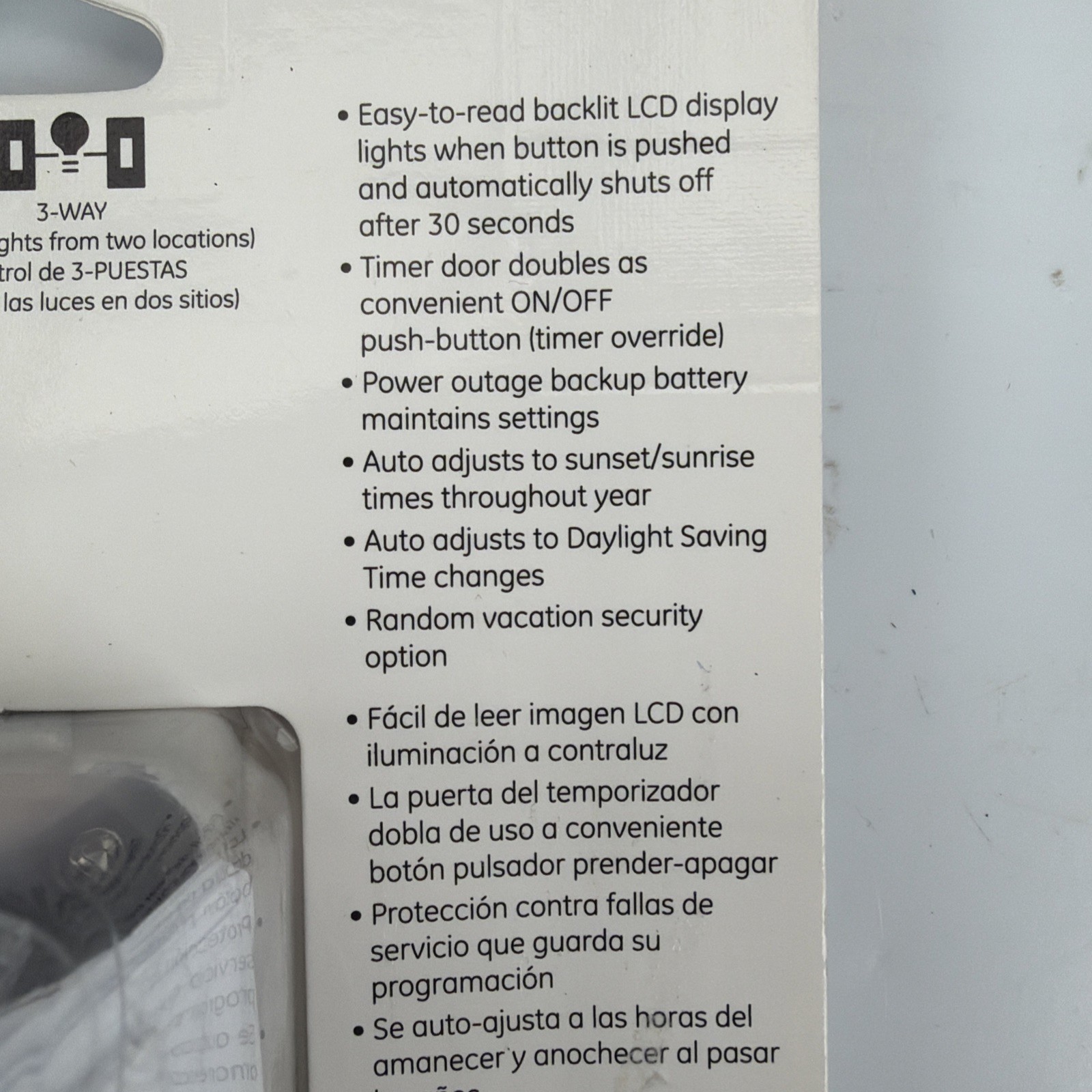 GE SunSmart In-Wall Digital Timer Switch 32787 Programmable Light Timer