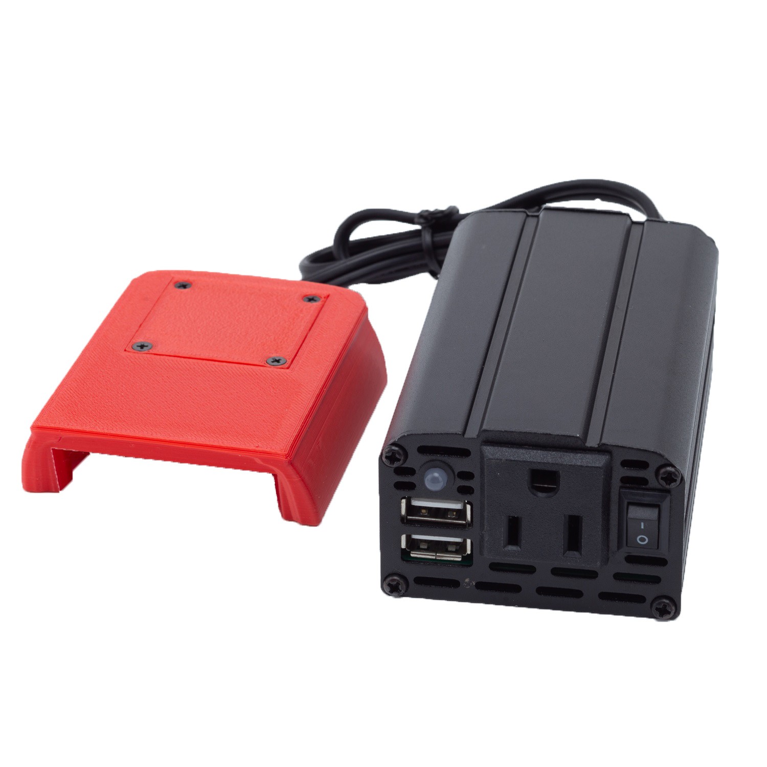 For Milwaukee 18V Battery Power Inverter Converter DC 15-21V To AC 110v w/USB US