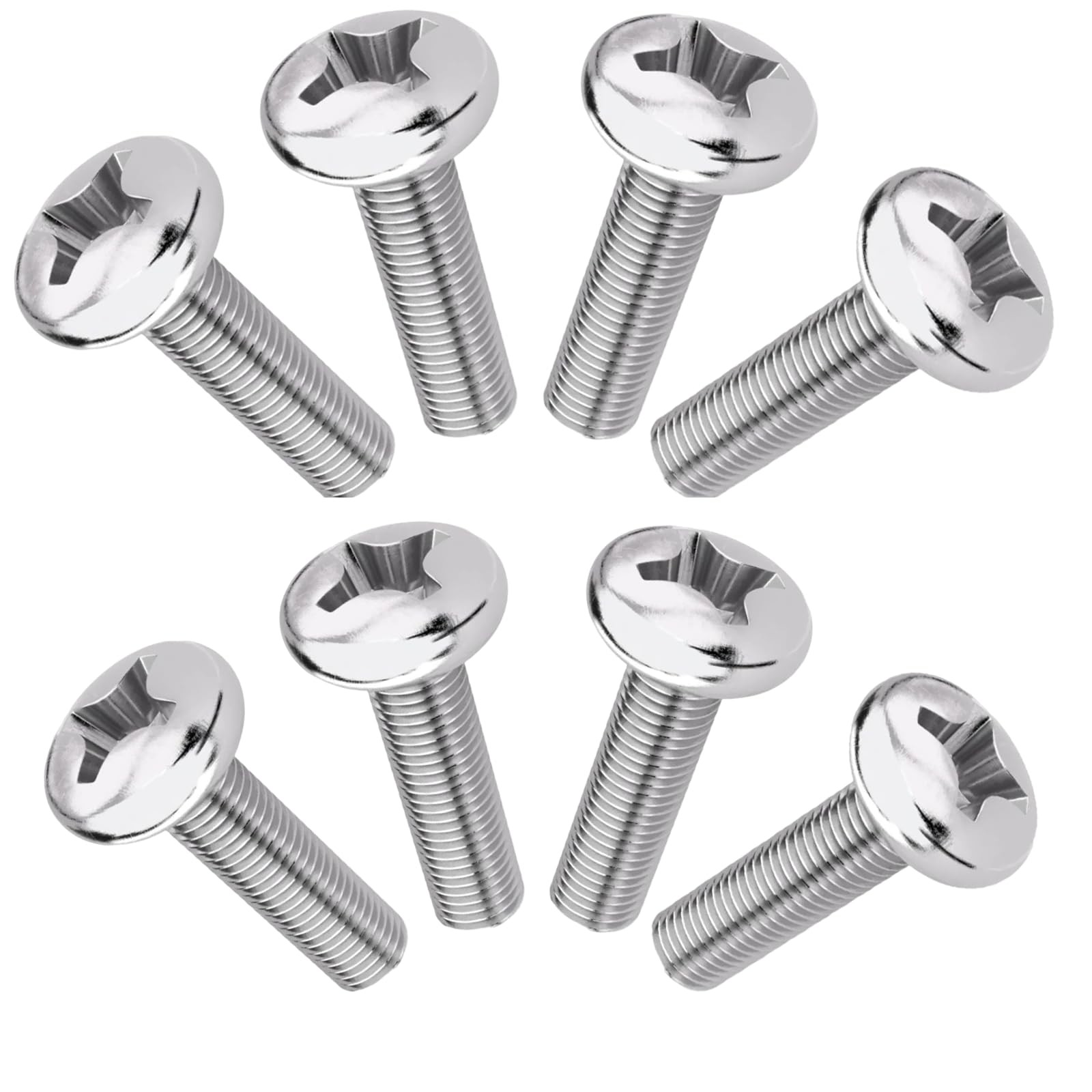 M4 10mm TV/Monitor Wall Mount Screws for 75x75mm and M4-10mm, Stainless Steel