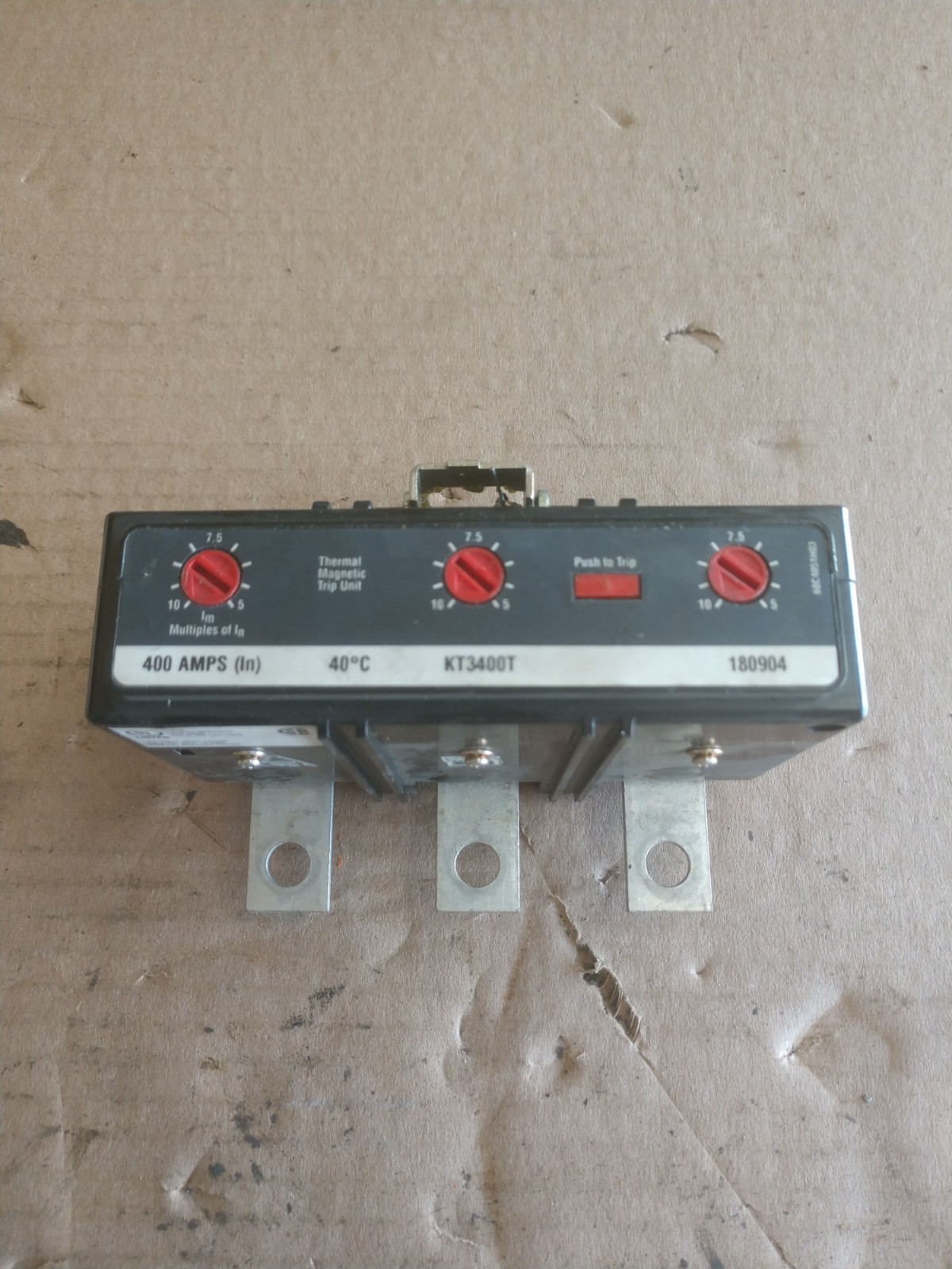 Eaton KT3400T Trip Unit 400 Amp – 3 Pole – 2 Volt