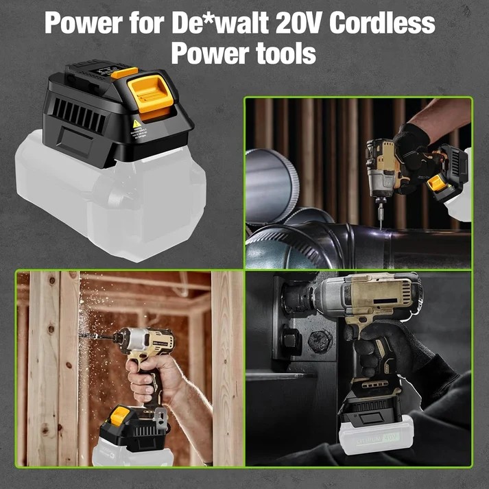 For Ryobi 40V Battery Convert to Work for Dewalt 20V Cordless Power Tool