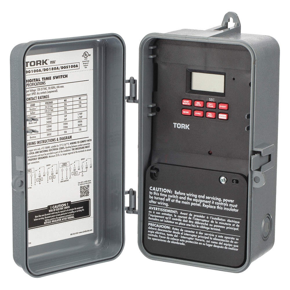 TORK DGS100A Electronic Timer, Brown, Plastic 31A067
