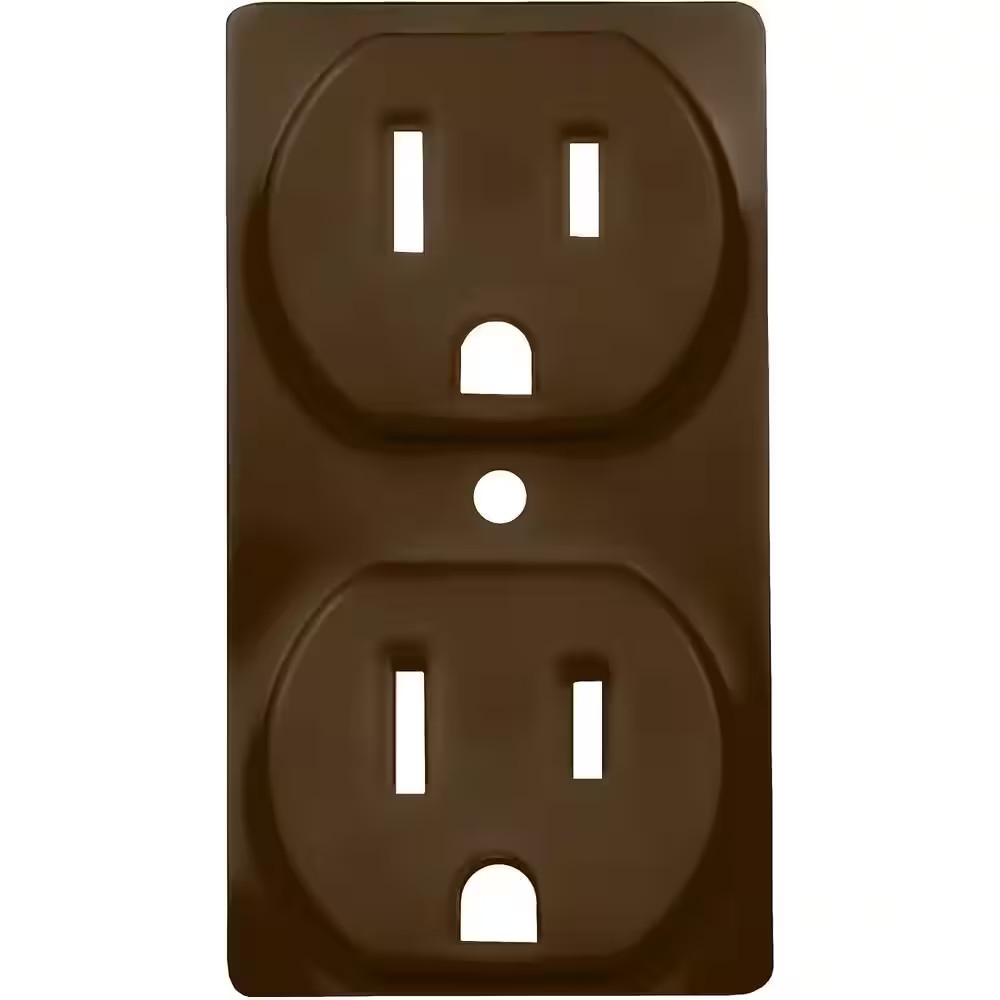 ColorCap 1-Gang Duplex Outlet Wall Plate Aged Bronze (4-Pack)