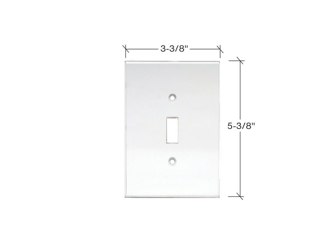 FHC AMP101 Clear Single Toggle Switch Acrylic Mirror Plates