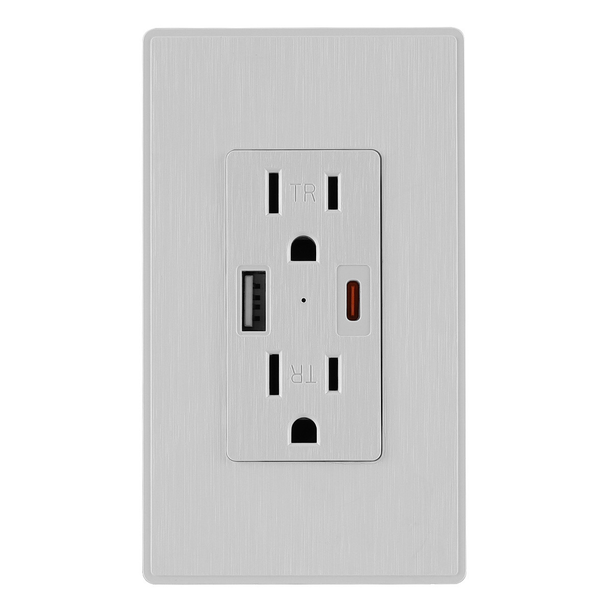 5Pack 15A USB Outlet w/Type C/A Ports 2.1A Dual Charger TR Electrical Receptacle