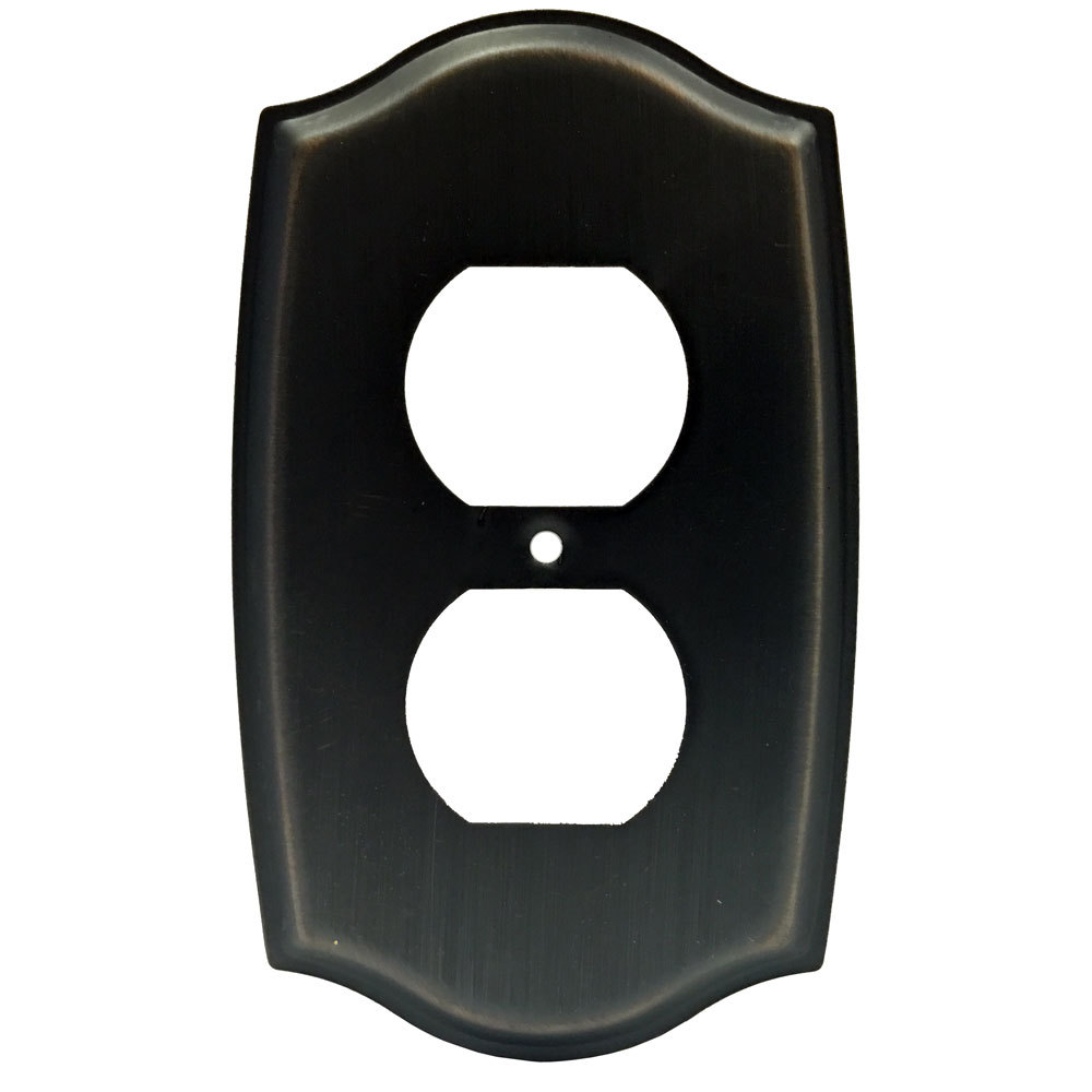 Oil Rubbed Bronze Receptacle Outlet Wall Plate