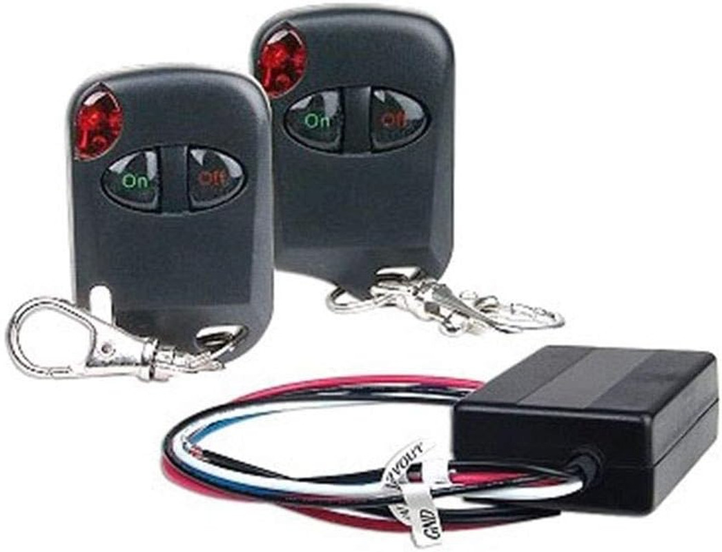 RM02 12V 15A Wireless Relay Switch Kit with 2 Remote Controls, Long Range RF Rec