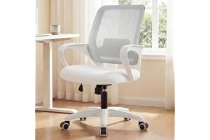 NEO Chair Office Desk Computer Ergonomic Chair Comfy Mid Back Mesh Seat with Lum