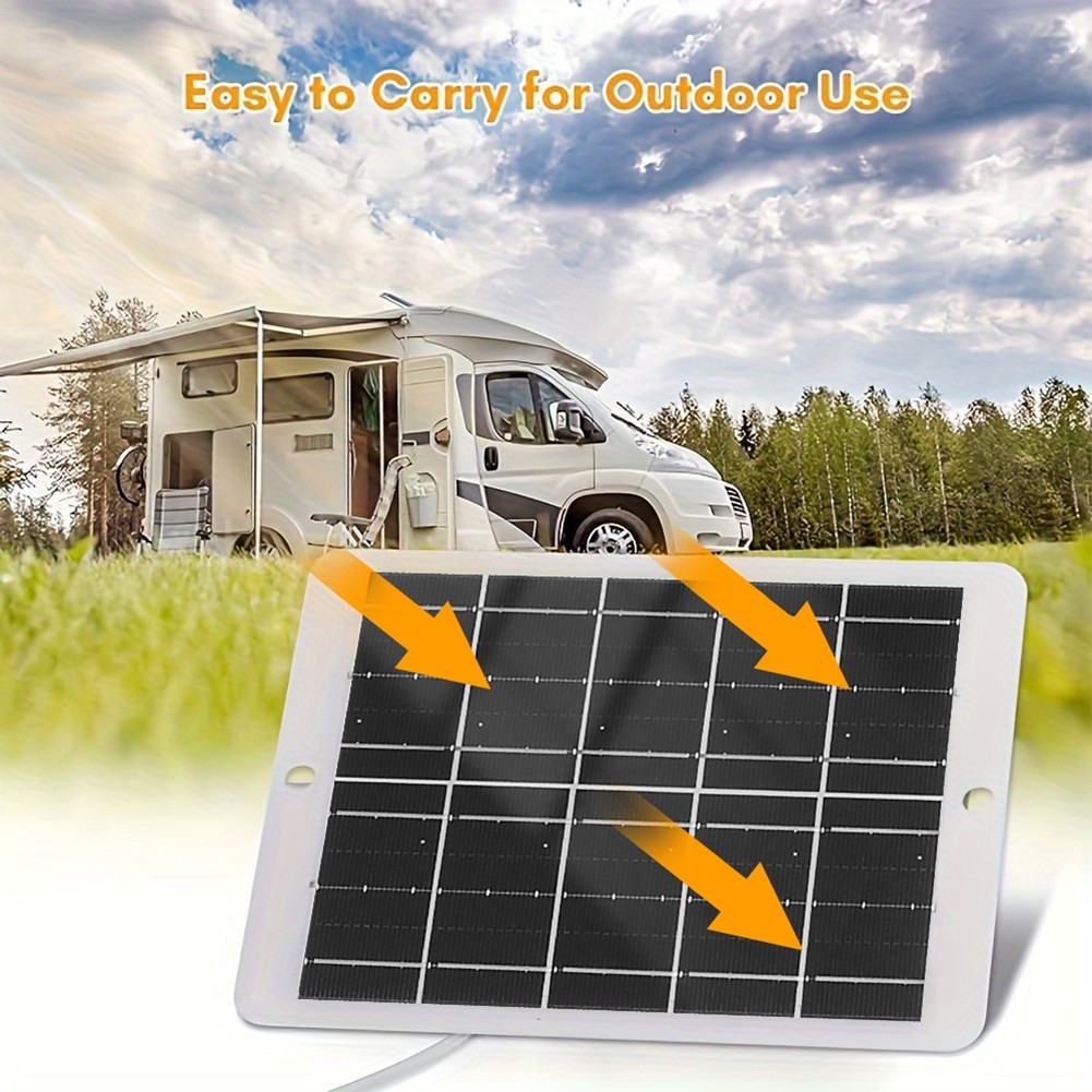 5V 3W Solar Panel USB Compatible Monocrystalline 16x12cm Lightweight