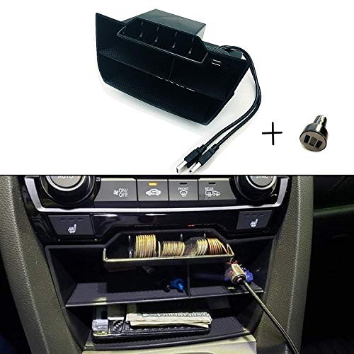Waterproof ABS Plastic Caddy for Honda Civic Sedan 10th Gen Central Console
