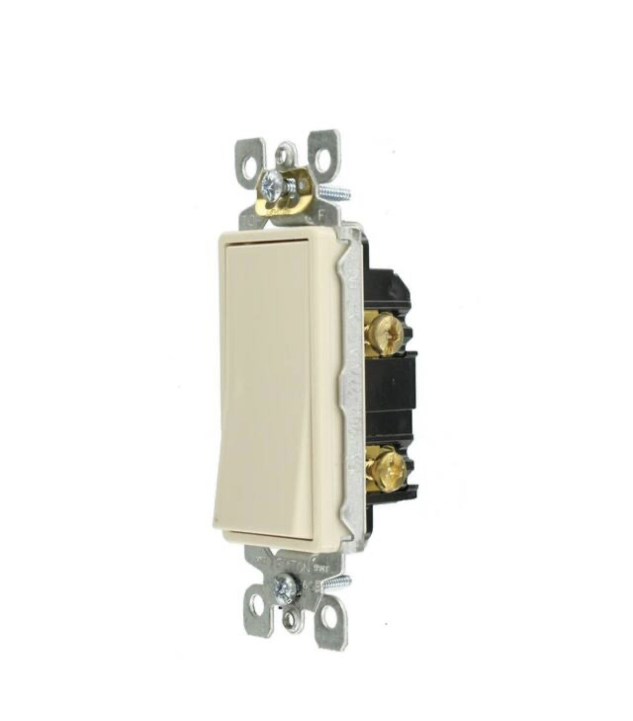 Leviton Decora 15A 120/277V, Switch- Light Almond – 5601-2TM (48 Switches)