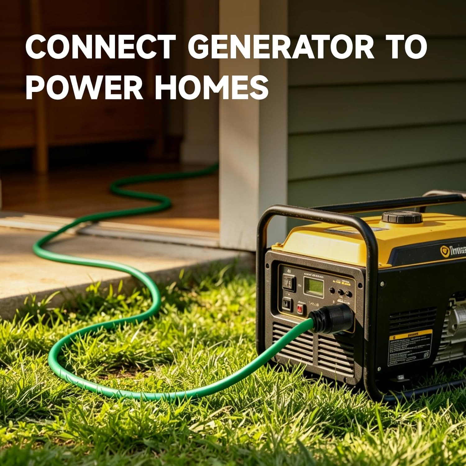 10 Ft 30-Amp Generator Extension Cord, 4-Prong 125/250V 7500W NEMA L14-30P/R, 10