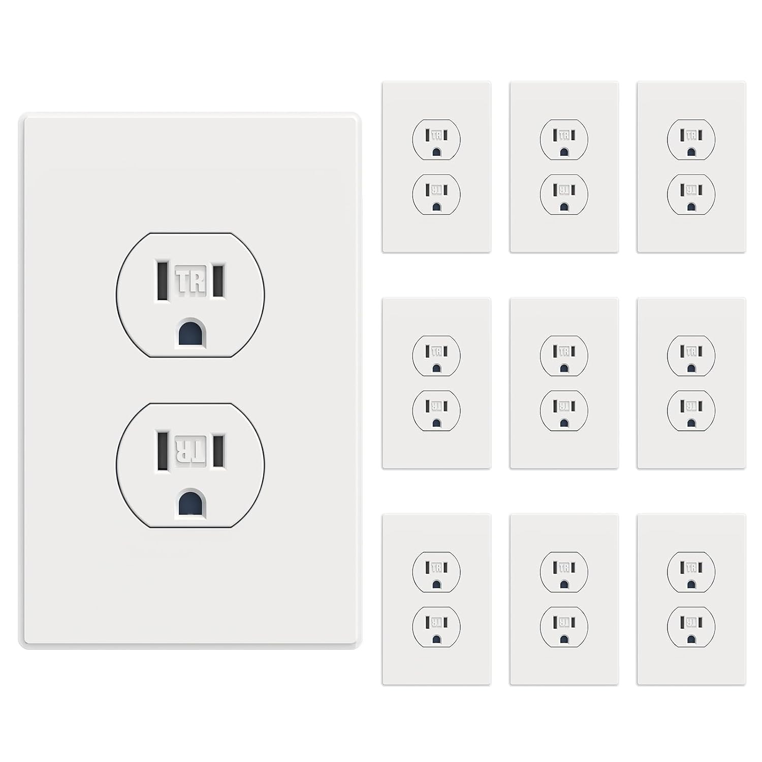 20 Amp Outlets Duplex Electrical Receptacle Outlets,Tamper Resistant,Heavy-Duty