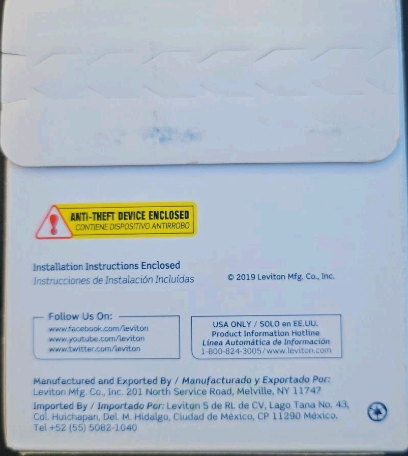 Leviton LB230-SR Dual-Pole 30A Smart Circuit Breaker