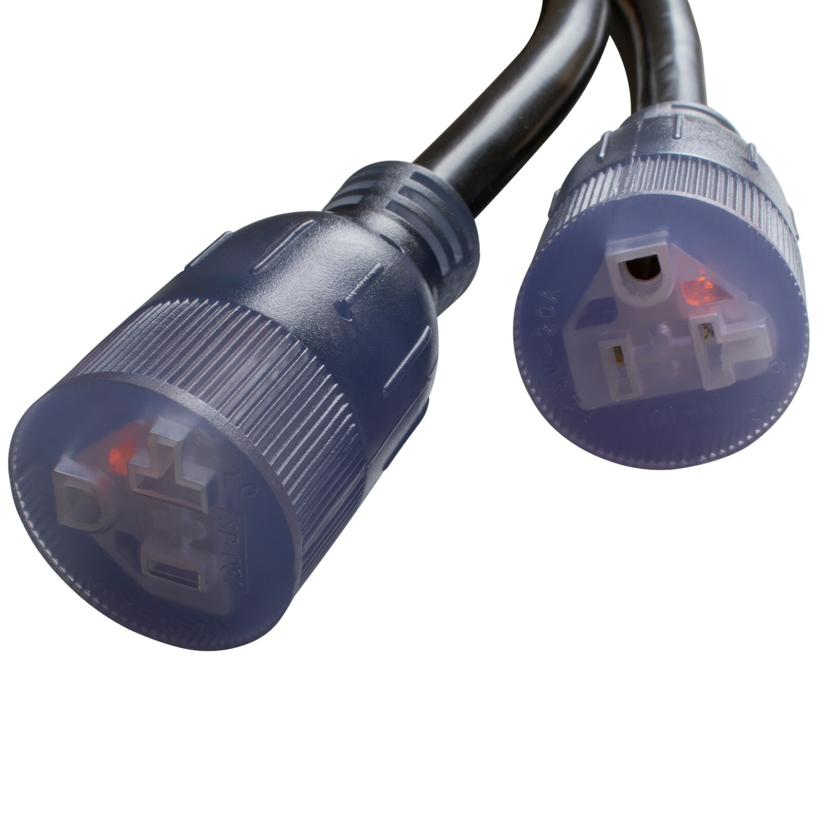 Durable 3ft Outlet Splitter | NEMA 10-30P to Two NEMA 5-20R by AC WORKS®