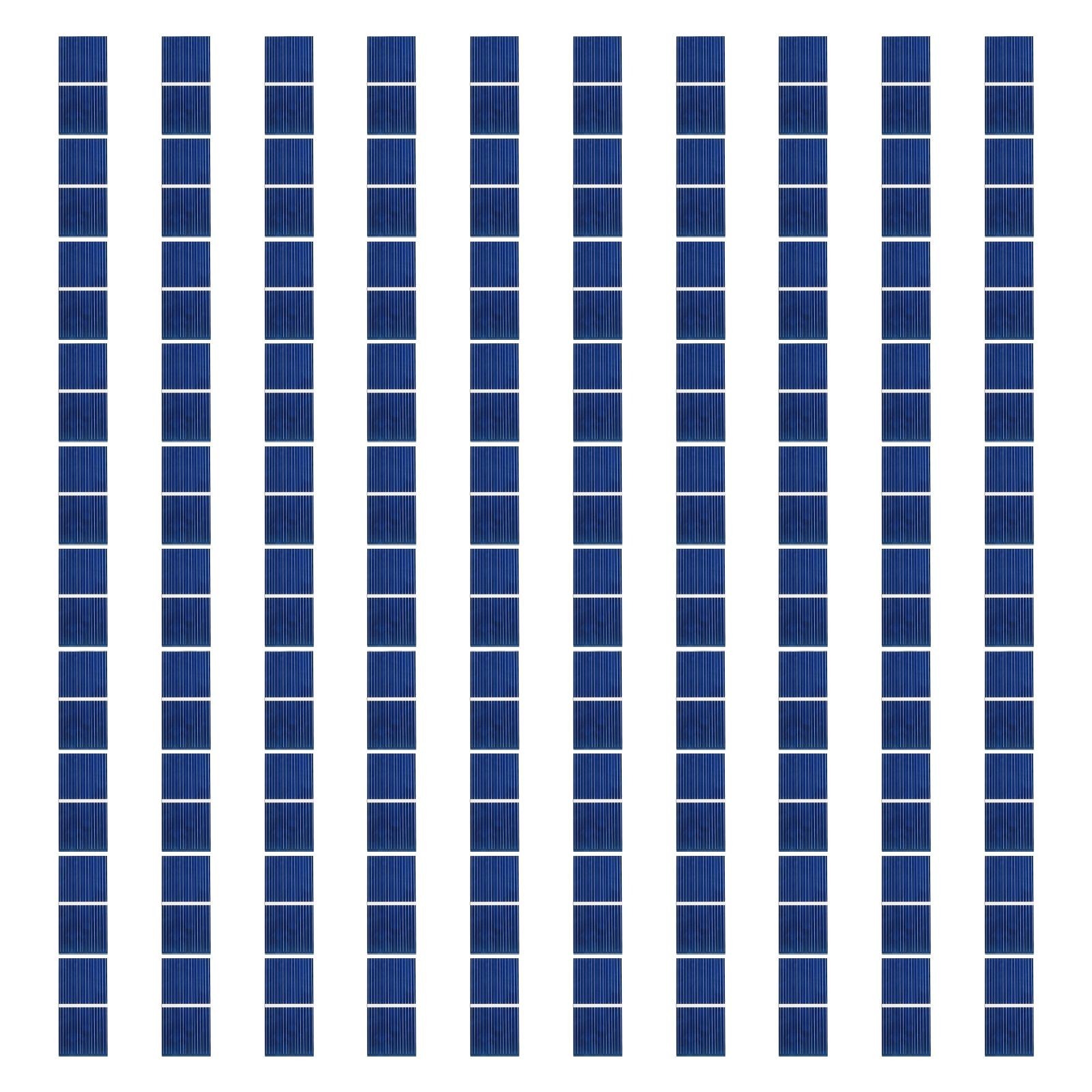 100pcs 0.5V`Mini Solar Cell For Solar Panels 52mmx 26mm Polycrystalline Silicon