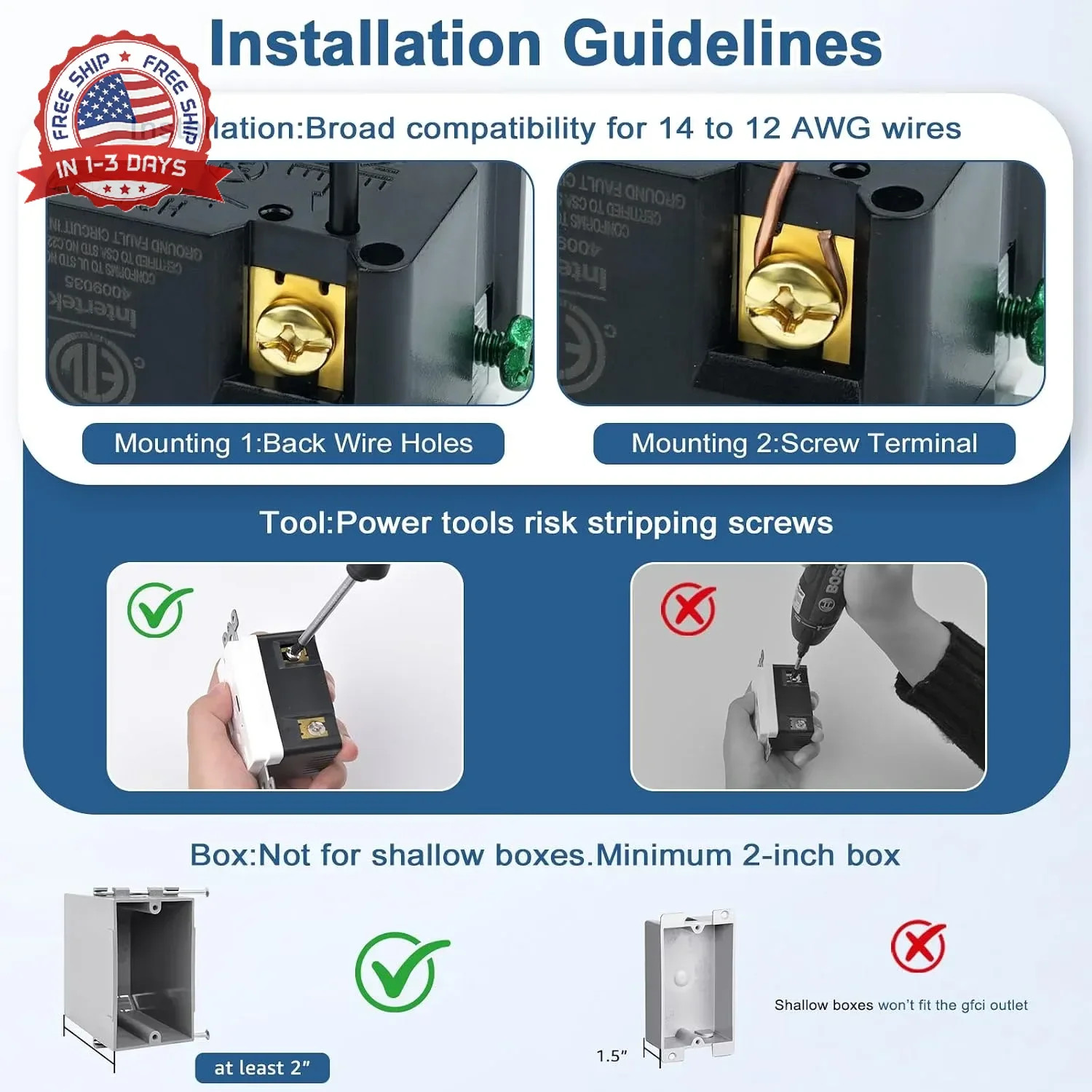 GFCI Outlet 15 Amp,GreenCycle 1 Pack GFCI Plug with LED Indicator,Safe Weather R