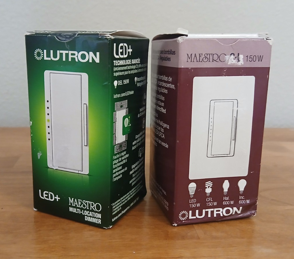 Lutron Maestro Light Dimmer – White | Dimmer for Dimmable LED/CFL Bulbs