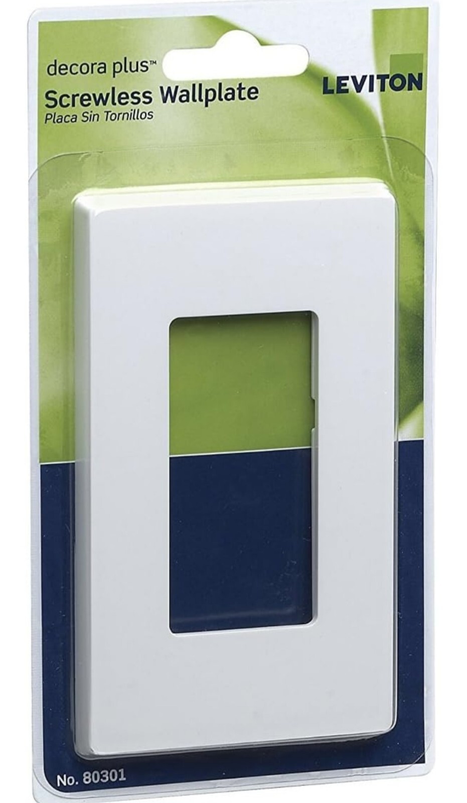 Leviton 80301-SW 1-Gang Decora Plus Wallplate Screwless Snap-On Mount 10 Pack…