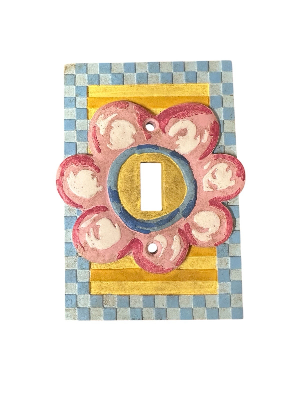 Light Switch Cover Pink Flower ~ Nursery/Kids Decor ~ Borders Unlimited