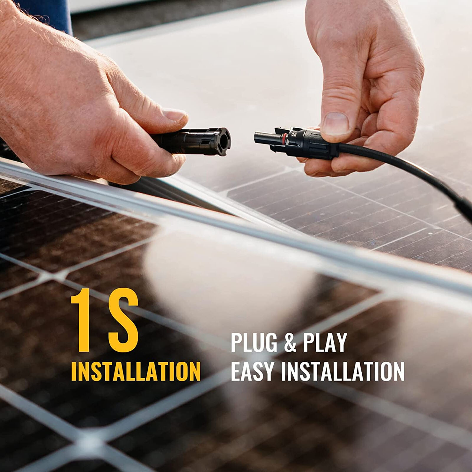 Solar Panel Y Branch Cable Connection Adapter Solar Off Grid Corrosion Resistant