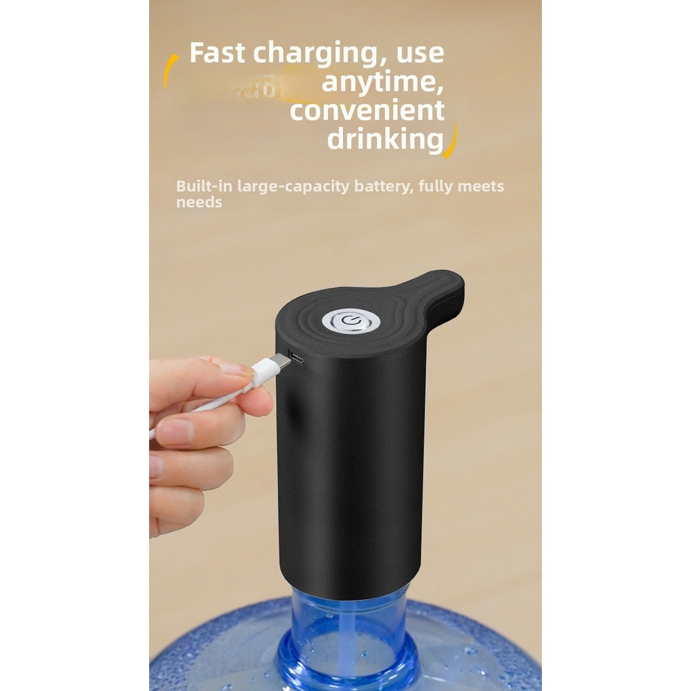 Water Pump Dispenser Rechargeable 30 Days Use Fits Standard Bottles Quiet