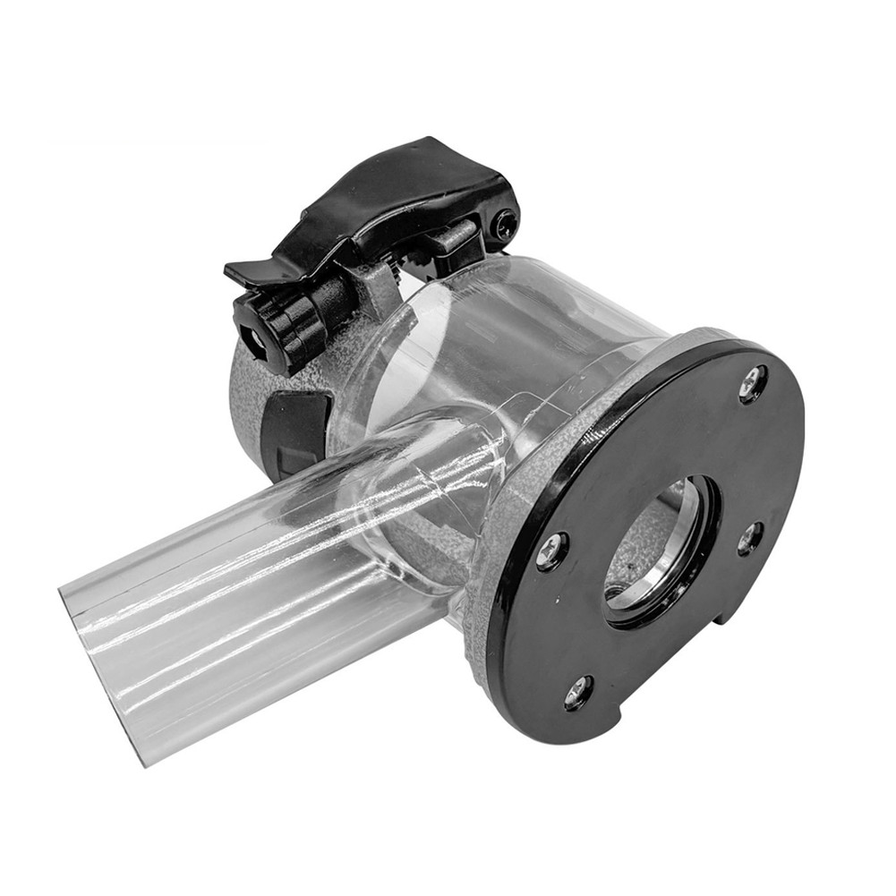 Aluminum Edge Trimming Machine Cover with Clear Shield and Vacuum Connector