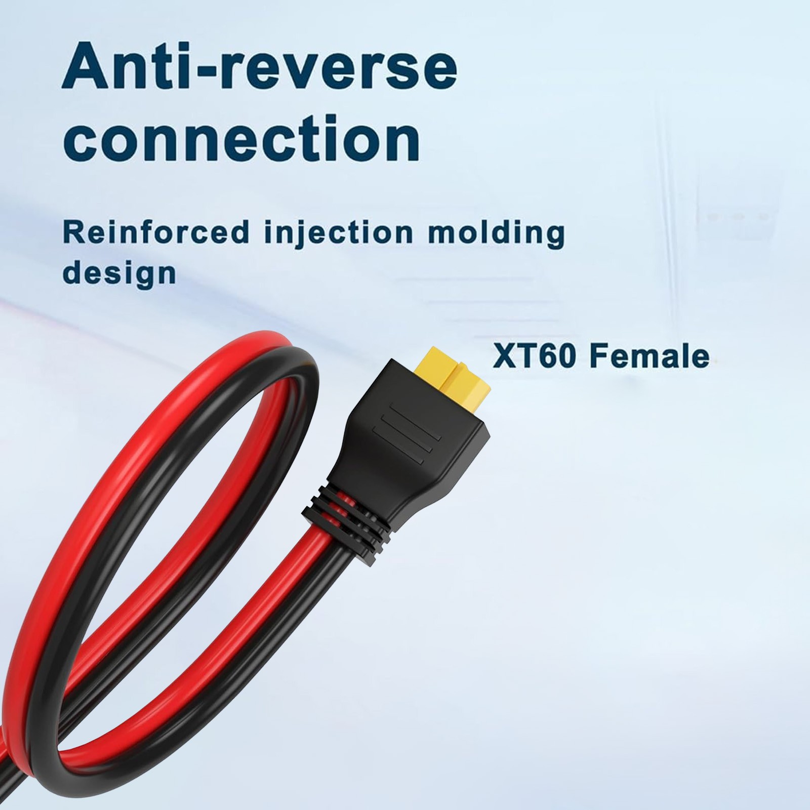 10AWG XT60 Female Connector to O Ring Terminal M8 Battery Solar Charging Cable