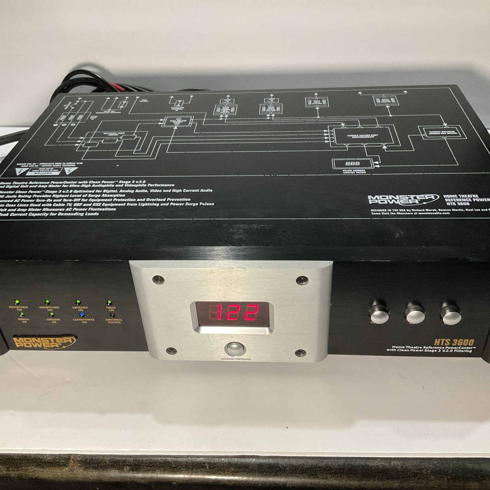 MONSTER POWER PRO 3500 Professional Reference Powercenter 14 Outlets
