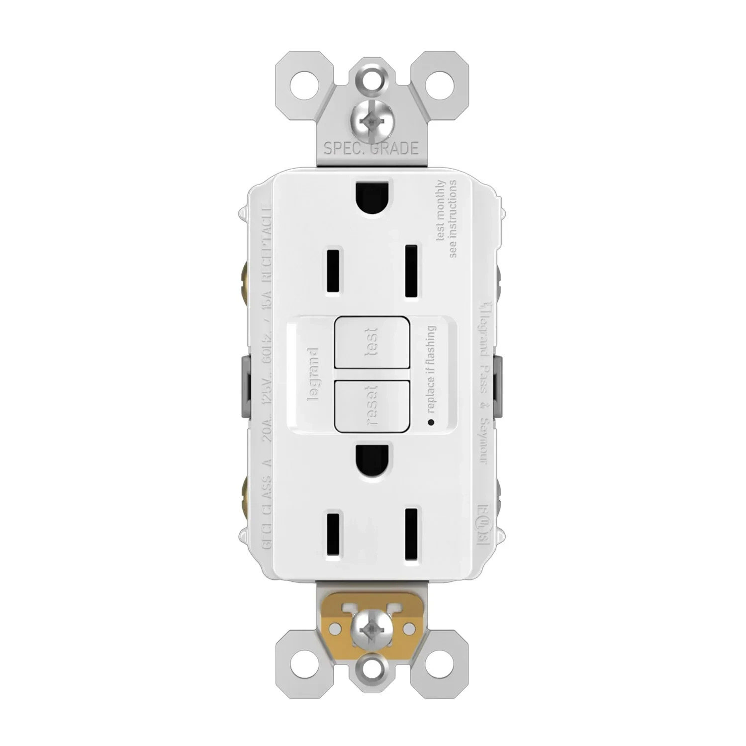 BOX of 10 Legrand 1597TRW Tamper-Resistant 15A Duplex White