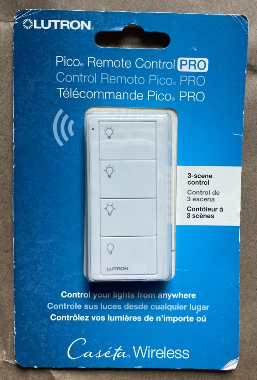 Lutron PJ2-4B-WH-L31P PICO Scene Controls KEYPAD 4 BUTTON NIB – SHIPS SAME DAY