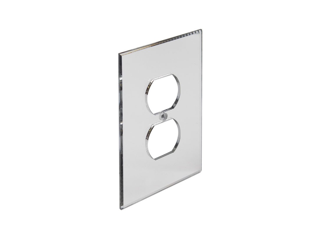 FHC AMP103 Clear Single Duplex Plug Acrylic Mirror Plates