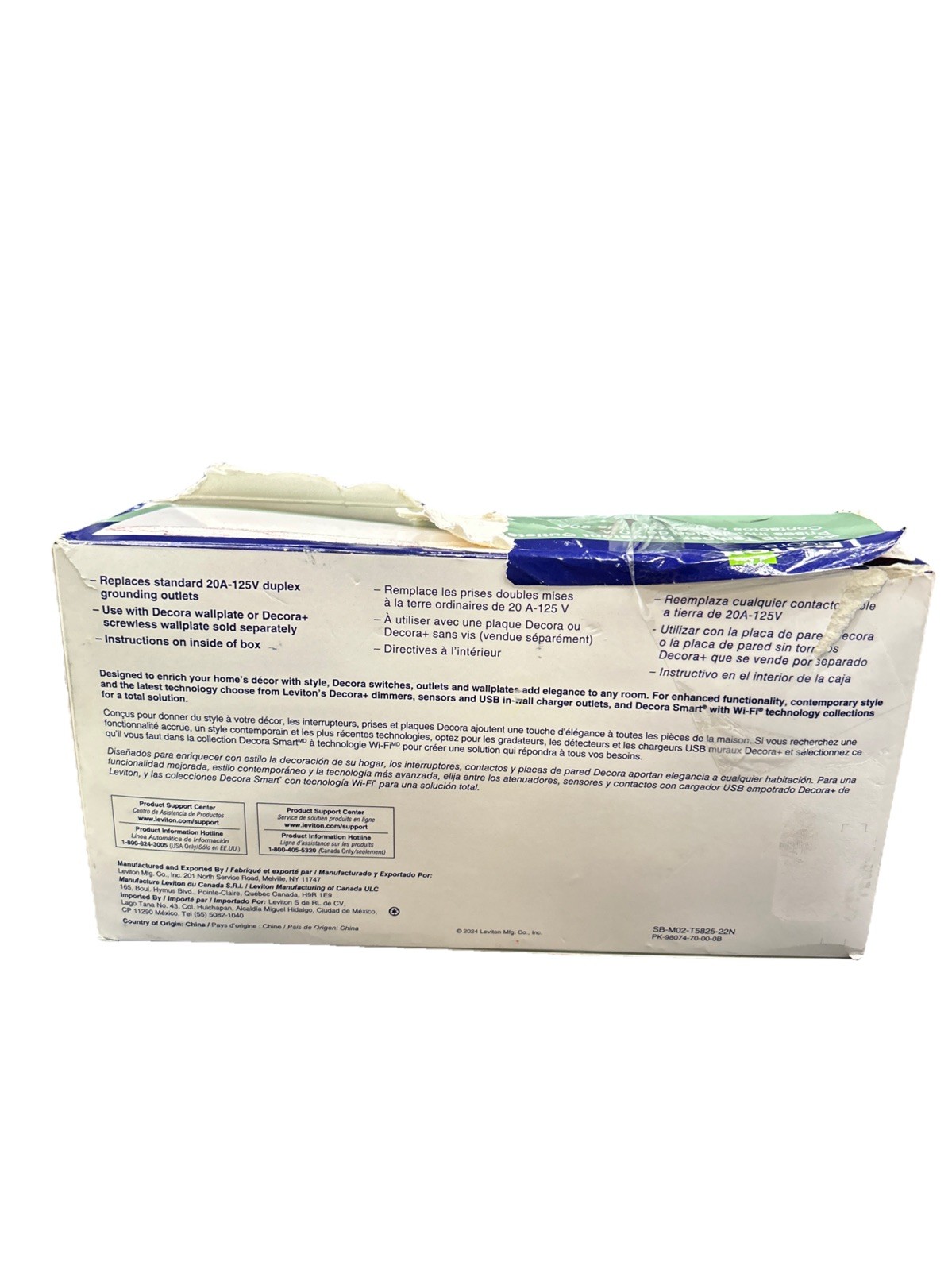 *READ*LEVITON 18 PACK CHILD SAFETY OUTLETS (T5325-WMP) TAMPER-RESISTANT