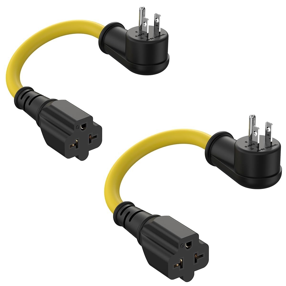ADCAUDX 1FT 12AWG Right-Angle 15A to 20A Adapter Cable