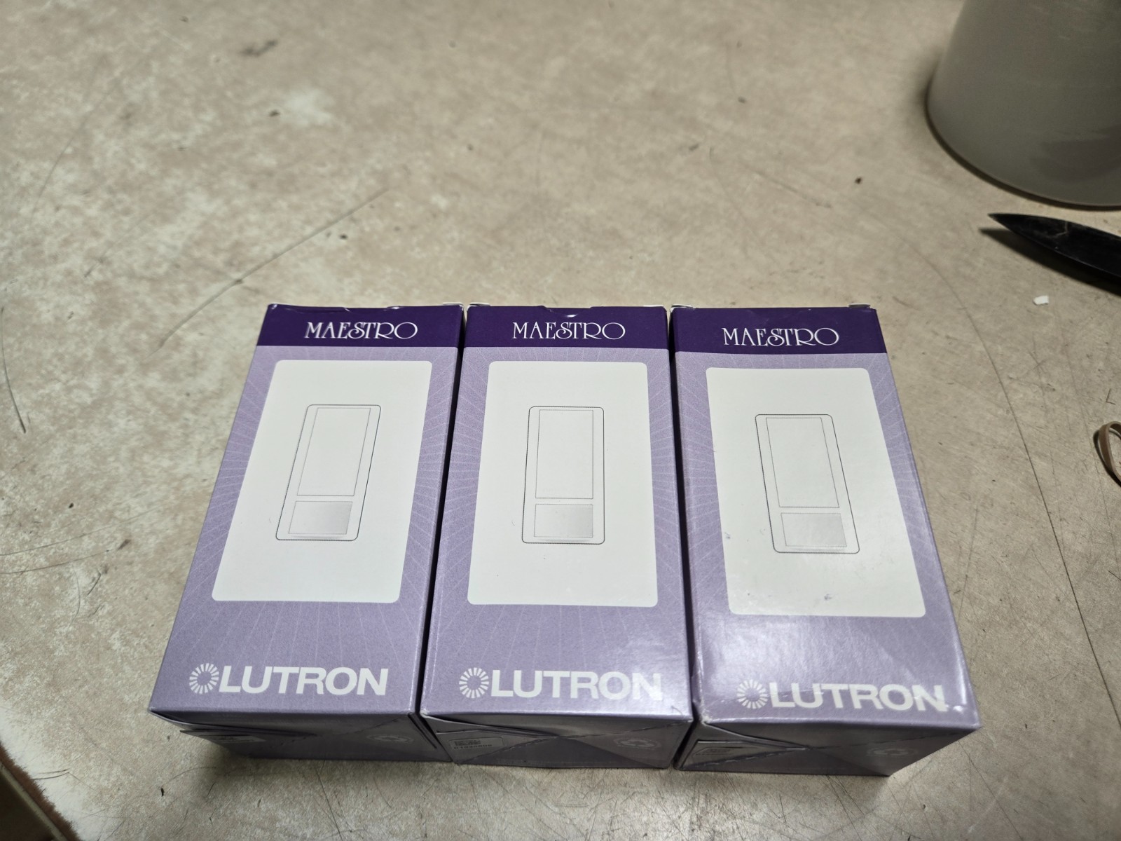 Lot of 3 New open box Lutron Maestro MS-OPS6M2-DV-WH Occupancy Sensor – White